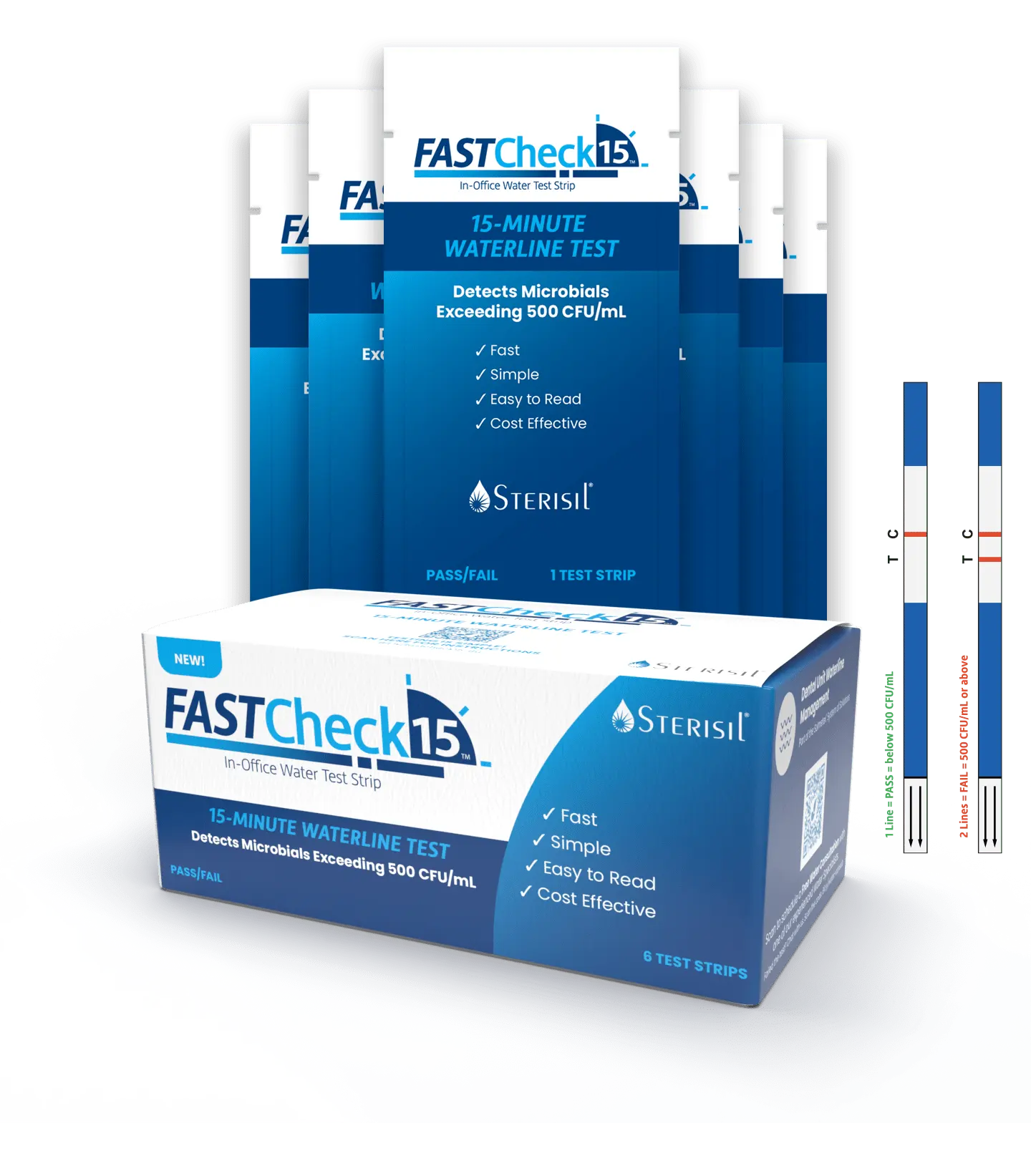fastcheck15 dental waterline safety test strips