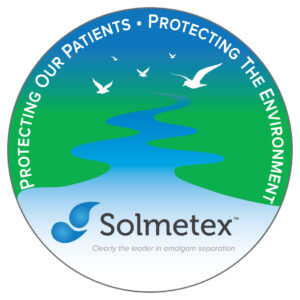 Solmetex protect our patients, protect the environment sticker