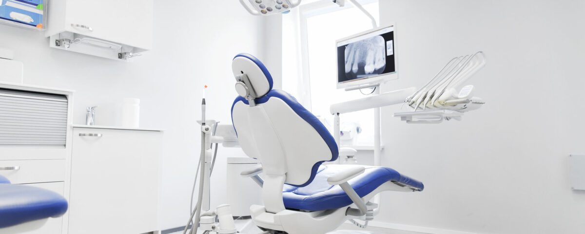 dental unit blue and white