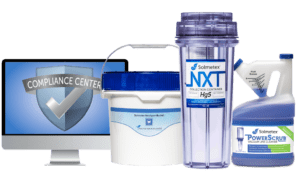 The NXT Hg5 Kit with PowerScrub, Waste Bucket, and compliance support.