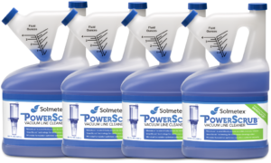 PowerScrub Bottles Lines Up