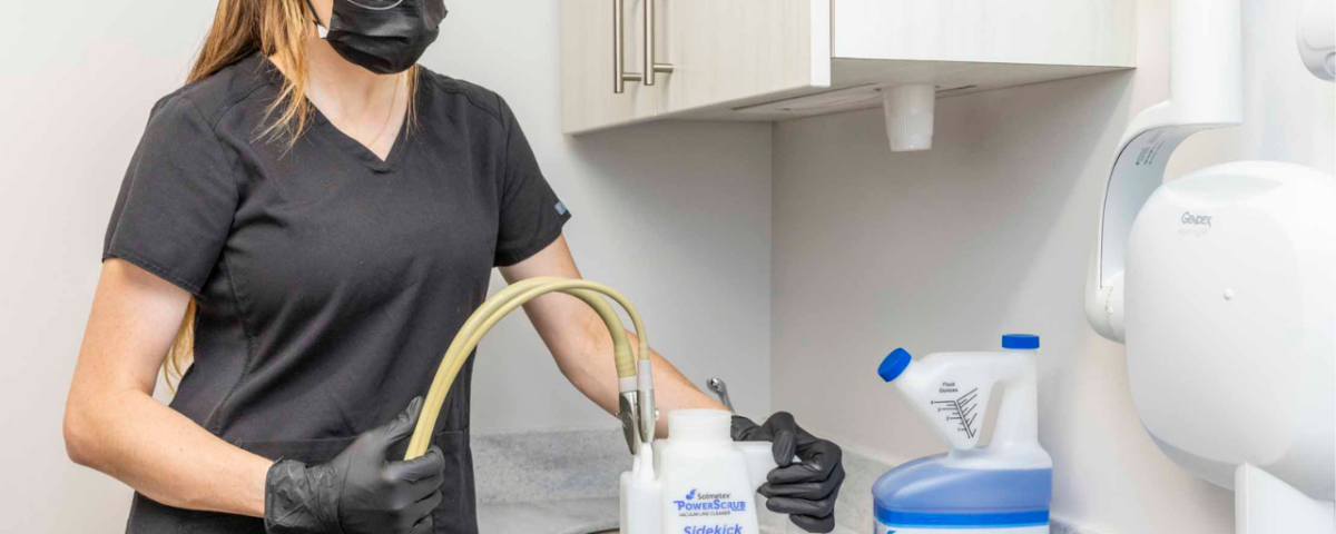 using vacuum line cleaner