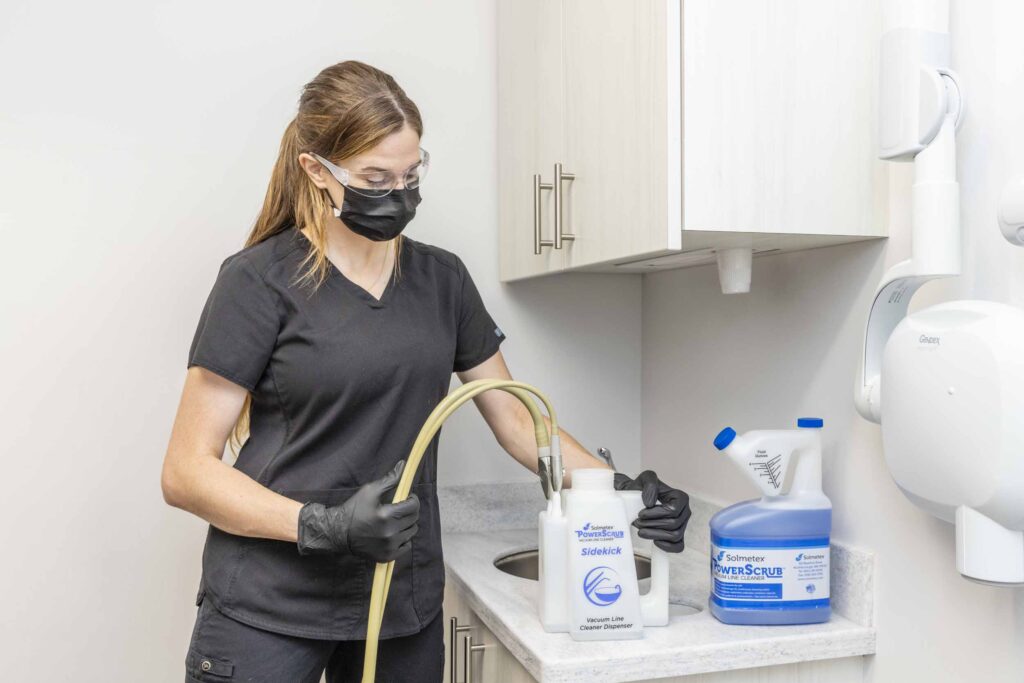 PowerScrub and SideKick in use