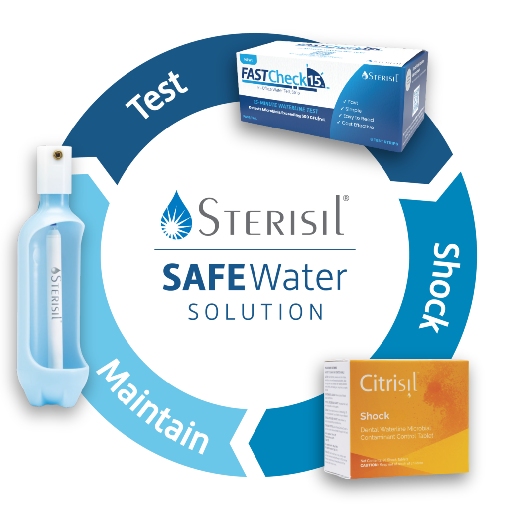 Sterisil SAFEWater Solution waterline safety protocol with product compatibility